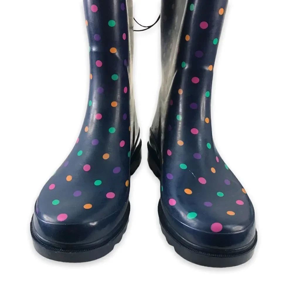 Western Chief Womens‎ Simple Dot Navy Rain boots